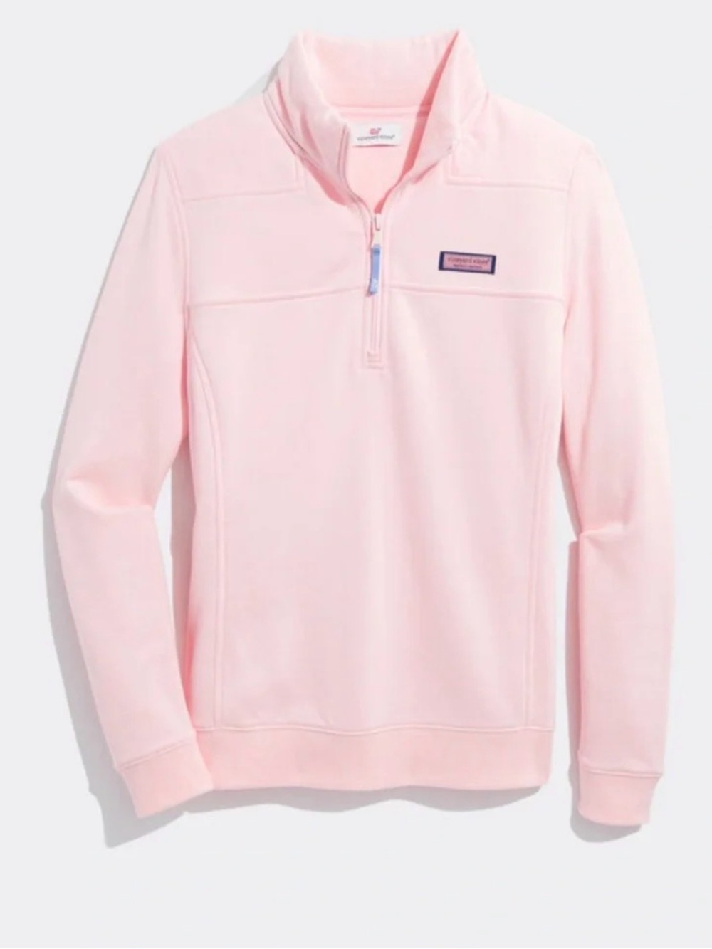 Vineyard Vines 1/4 Zip Pullover Mock Sweatshirt Pink Women's Size Small